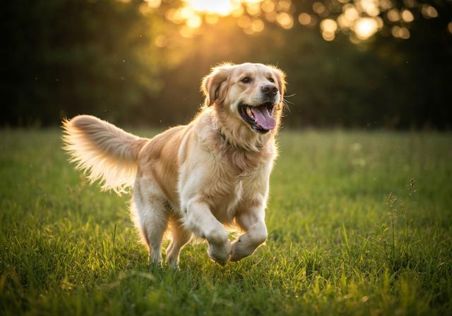 Golden Retriever exercice