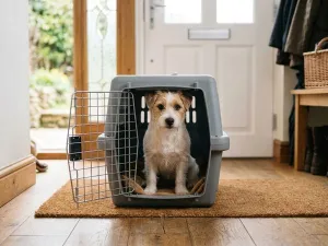 Amazon Basics caisse de transport chien 2 portes chargement par le haut