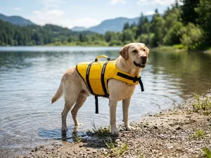 EzyDog gilet de sauvetage jaune pour chien