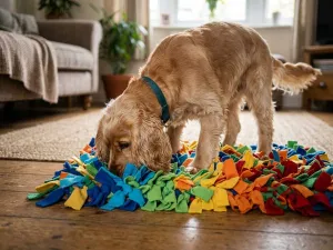 Tapis de fouille Huppy pour chien avec différentes zones de cachettes